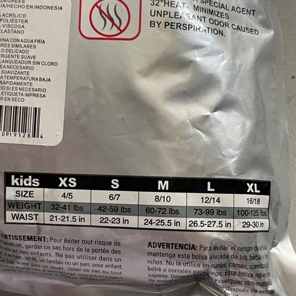 32 DEGREES Kid's XL(16/18) Black Heat Base Layer Set Crew Top and Leggings - Picture 6 of 7